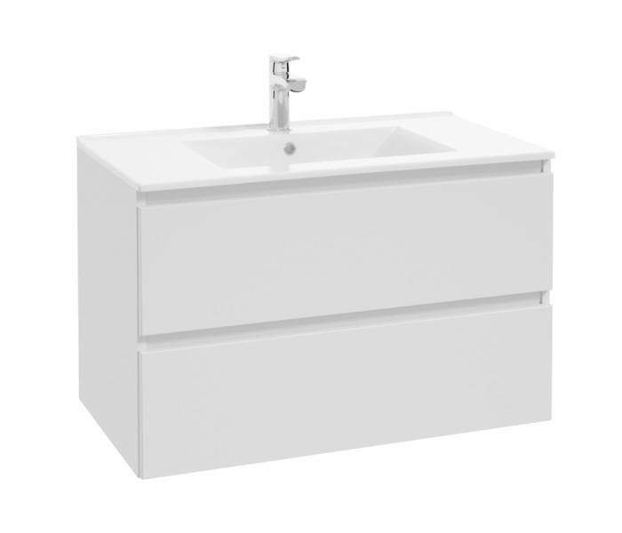 Servantskap Deluxe matt hvit 80 cm REN